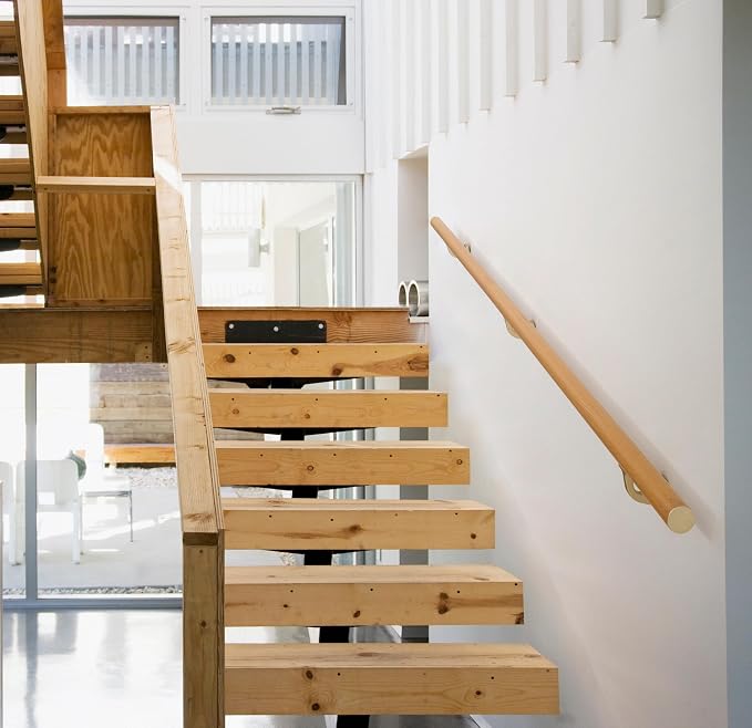 16FT Handrails for Indoor&Outdoor Stairs, Modern Aluminum Handrail Set - Image 2