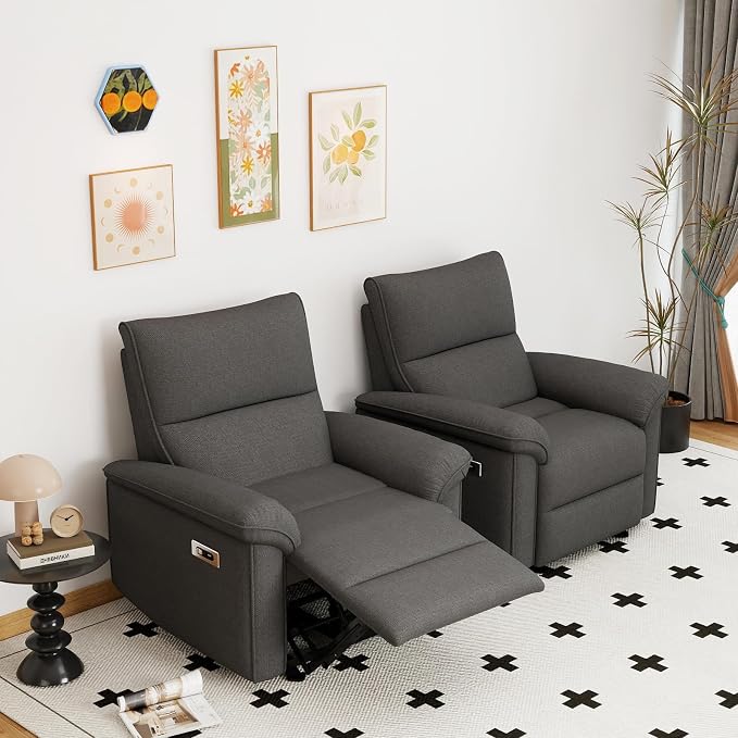 Wall Hugger Power Recliner Chair, Zero Wall Electric Recliner Chairs - Image 9