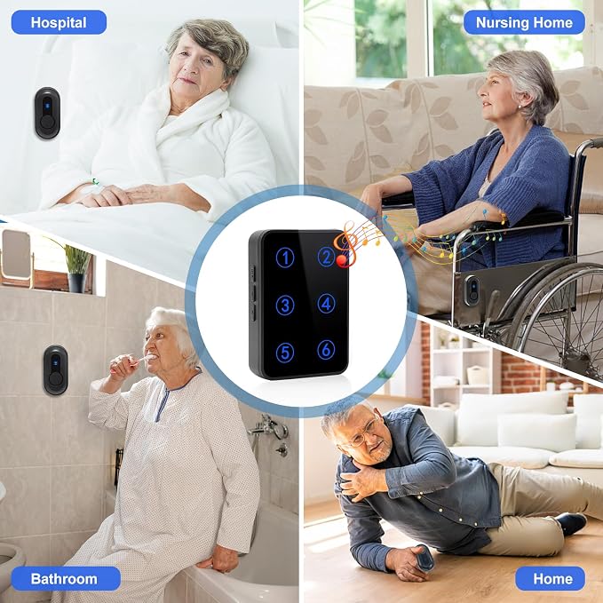 Caregiver Pager Wireless Call Button Emergency Life Alert Systems 500Ft Range - Image 7