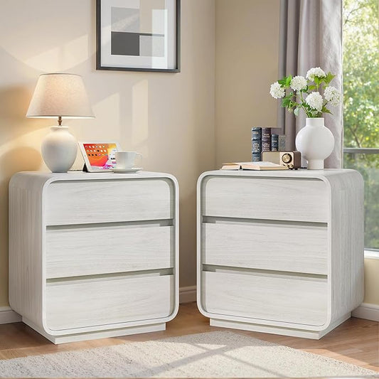 White Night Stand Set of 2 by StandifurnoFurniture