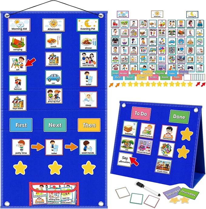 Large Visual Schedule for Kids by ALSLEA