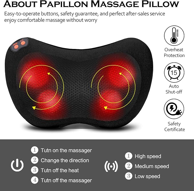 Papillon Back Massager, Shiatsu Neck Massager - Image 4