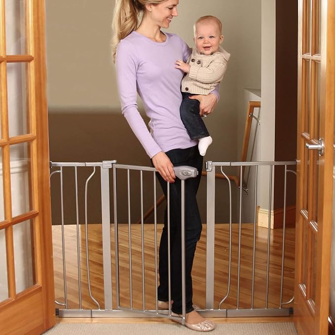 Regalo Easy Step 49-Inch Extra Wide Baby Gate, Includes 4-Inch and 12-Inch - Image 4