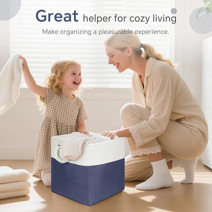 Cube Storage Baskets, 6 Pack 11x11 inch - Image 8