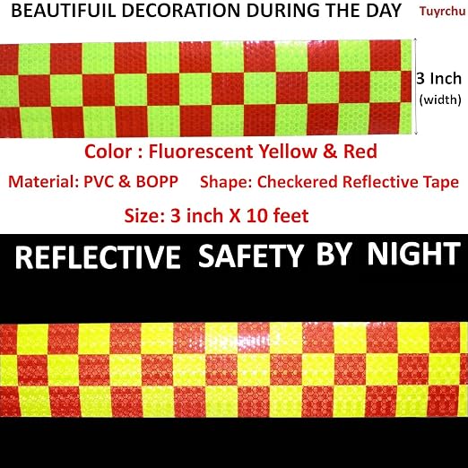 Reflective Tape Outdoor Waterproof 3 inch X 10 feet, High Visibility Hazard - Image 3