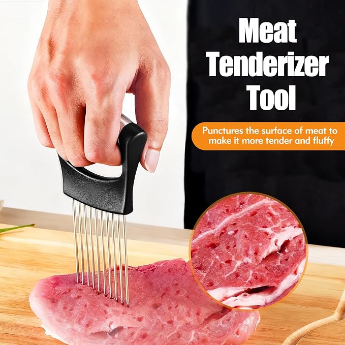 Onion Holder for Slicing, Stainless Steel Onion Slicer, Onions Slicer Holder - Image 4
