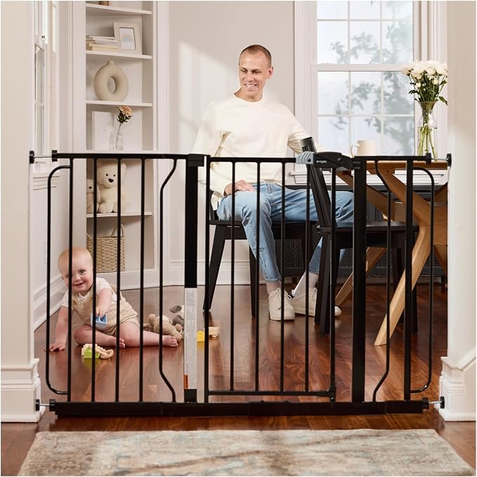 Regalo Easy Step 49-Inch Extra Wide Baby Gate, Includes 4 & 12 Inch Extension by Regalo