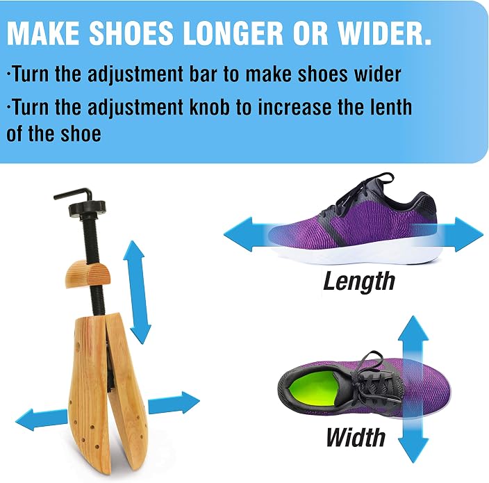 Plixio Shoe Stretcher Women and Men's Shoe Widener - Image 3