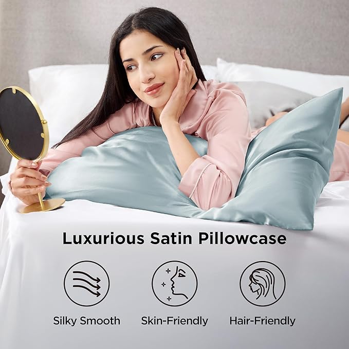 Bedsure King Size Satin Pillowcase Set of 2 - Image 3