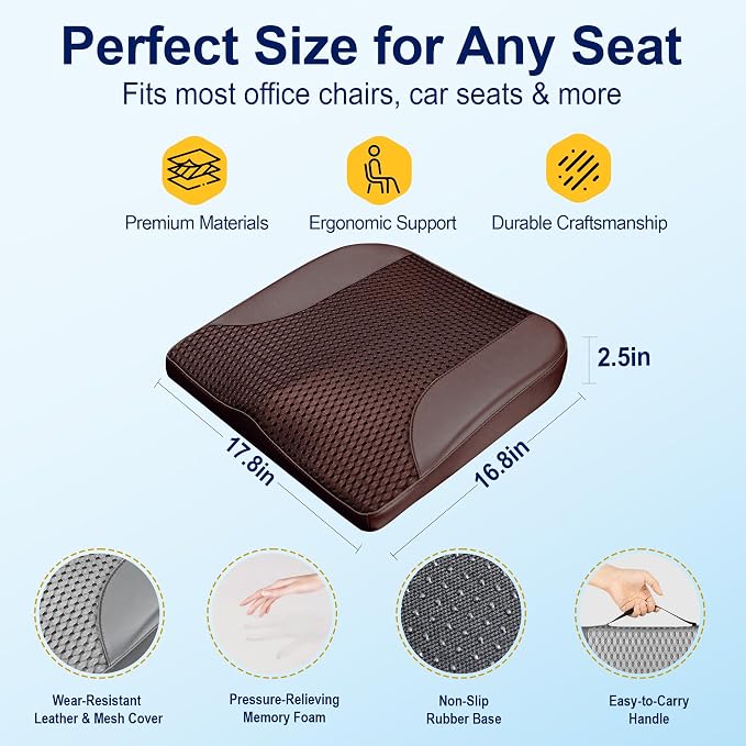 kingphenix Car Seat Cushion – Memory Foam Pad - Image 6
