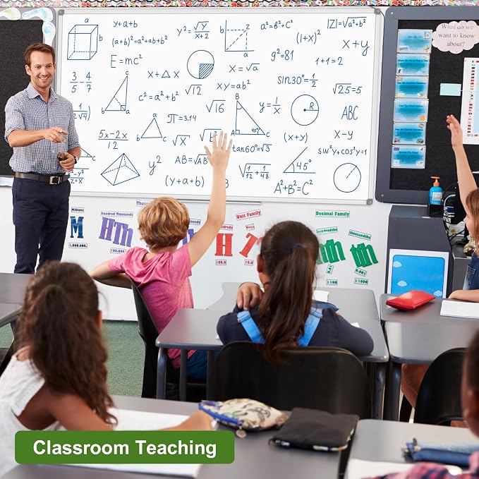 Lockways Dry Erase Board 72 x 48 Inch, Large Magnetic White Board Pack of 2 - Image 4