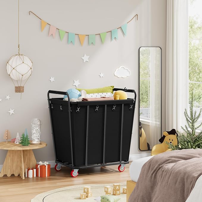 Hoctieon Large Laundry Cart - Field & Grace