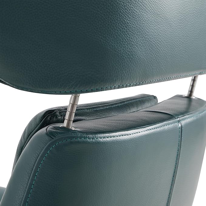 CHITA Genuine Leather Reclining Swivel Chair - Image 6