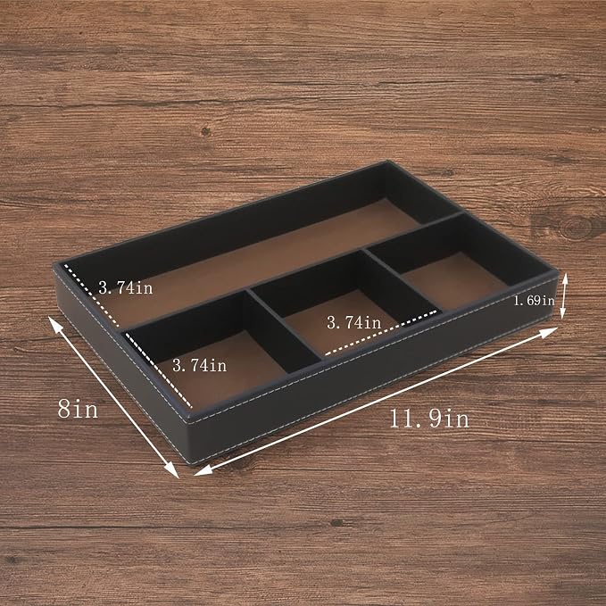 Desktop Storage Organizer, Nightstand or Dresser Organizer, Valet Tray - Image 6