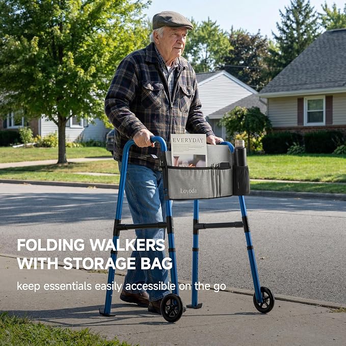 Folding Walker for Seniors, Front Wheel Walker - Image 2