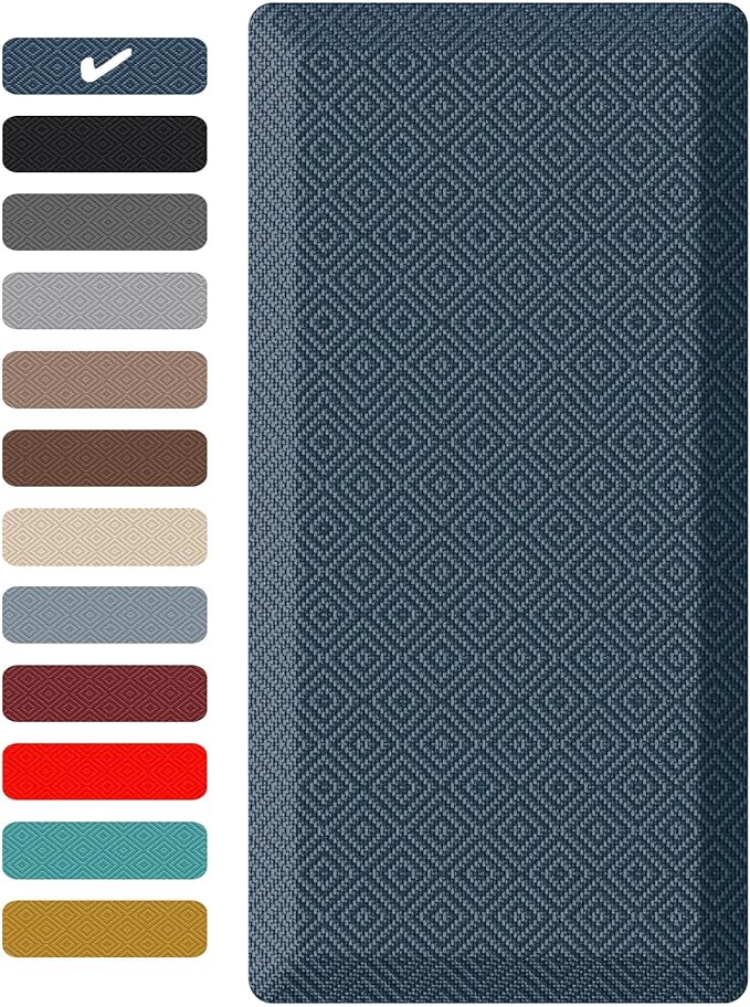 Ophanie Kitchen Mats for Floor, 3/4 inch Thick, 17x24 Anti Fatigue Cushioned Mat by Ophanie