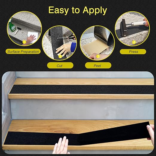 S&X Anti Slip Tape 18 Inch x 60 FT Roll, Grit 60, Extended Length Non-Slip Skid - Image 7