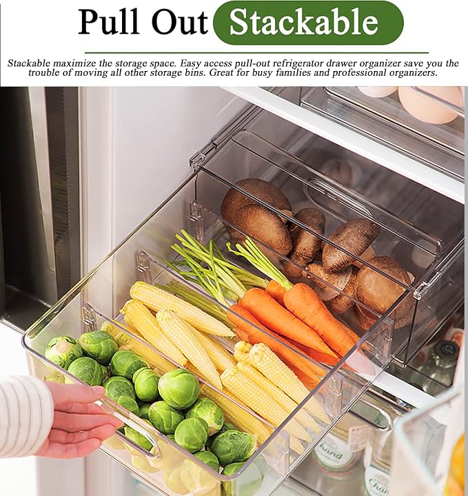 bealy Stackable Clear Storage Drawer - Image 3