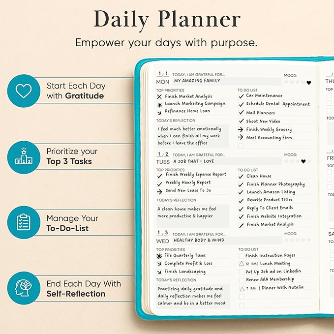 2026 Planner, Daily Journal & Gratitude Journal All-In-One - Image 4