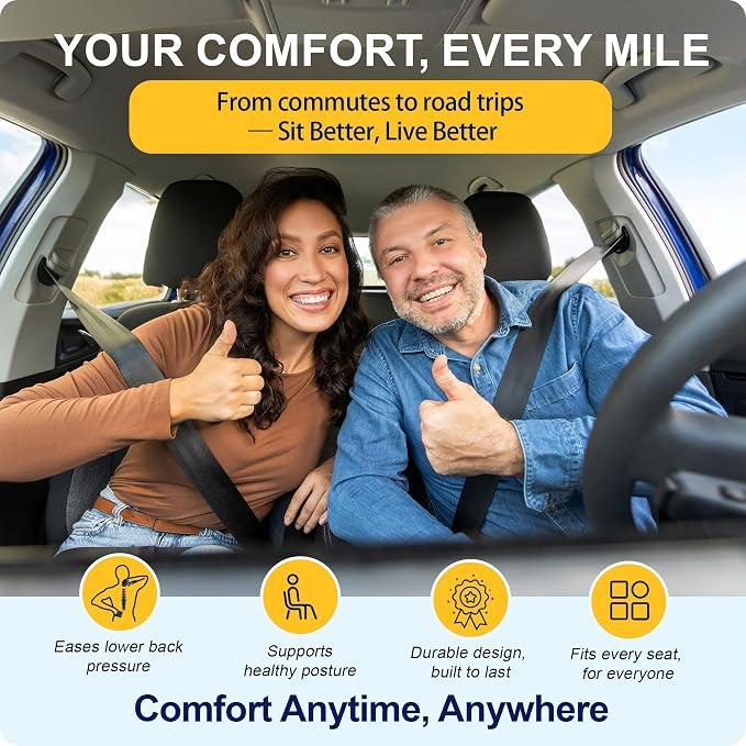 kingphenix Car Seat Cushion – Memory Foam Pad - Image 8
