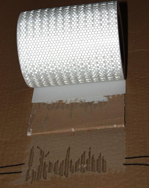 White Reflective Tape Outdoor Waterproof 6 inch, High Visibility Hazard - Image 2