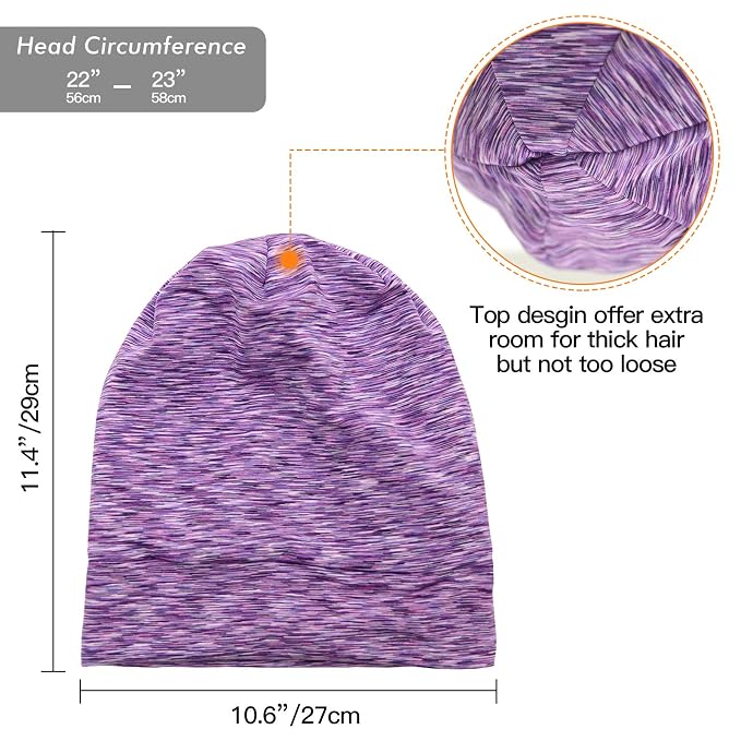 Silk Satin Lined Bonnet Sleep Cap - Image 3