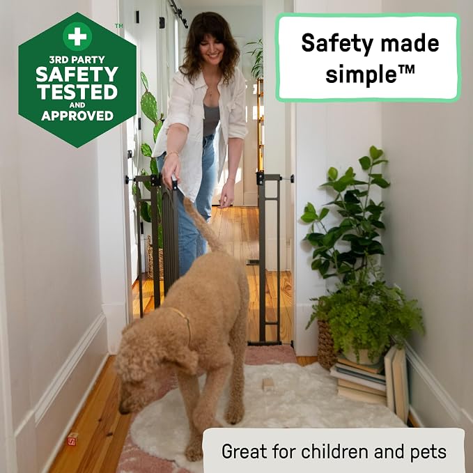 Ingenuity Decorative Extra Tall Baby Gate & Dog Gate, 28.5"-48" Wide, Hardware - Image 4