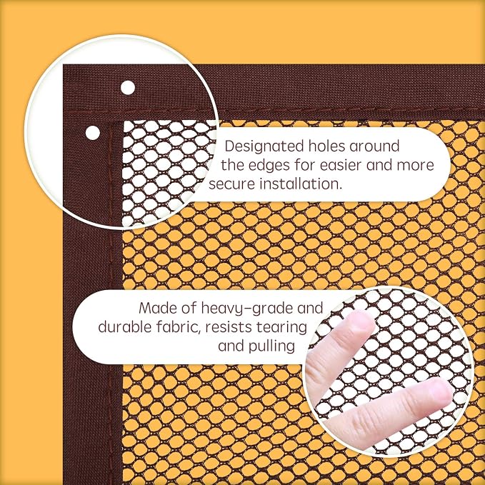 Banister Guard Safety Net for Baby, 10ft x 3ft Stair Railing Mesh Barrier for - Image 5
