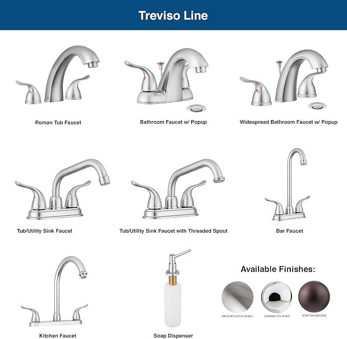 Pacific Bay Treviso Utility Laundry Sink Faucet, Threaded Brass Spout Hose End - Image 3