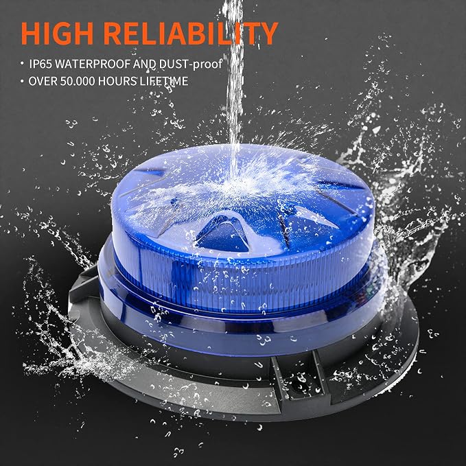 AUXMOTEC Blue Led Emergency Strobe Beacon Lights Bar - Image 6