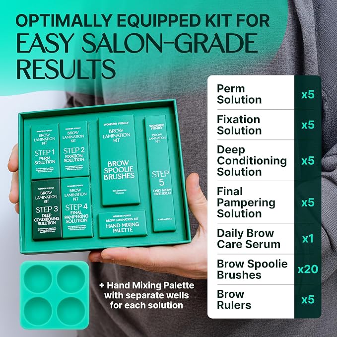 Brow Lamination Kit – 5-Step Easy At Home Eyebrow Shaping & Lifting System - Image 3
