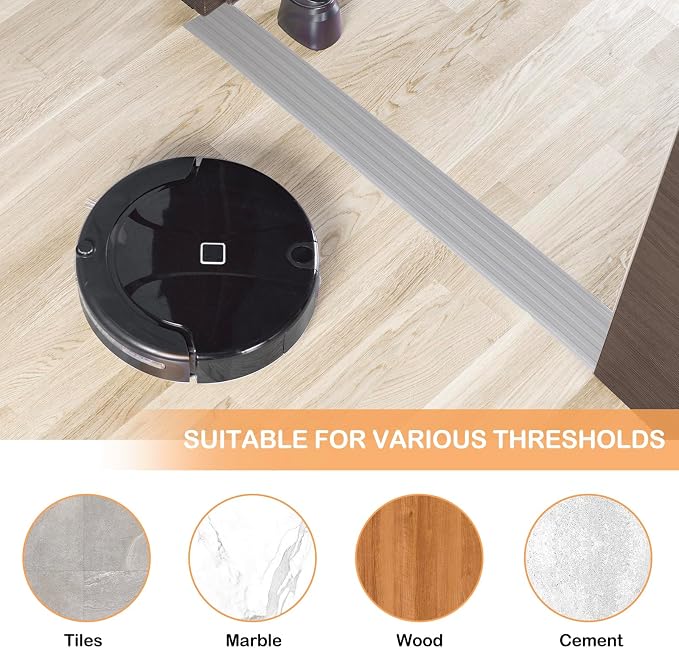 Threshold Ramps for Doorways Self-Adhesive Rubber Ramps for Door Threshold - Image 5