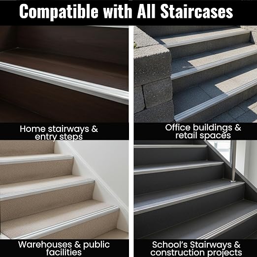 Aluminum Stair Nosing 36" – Heavy-Duty Stair Edge Protector, Non-Slip Stair - Image 8