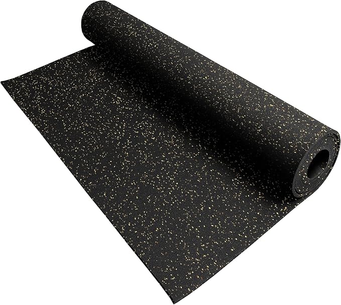 IncStores 3/8 Inch Thick Heavy Duty Rubber Flooring Roll | Flexible Recycled by IncStores