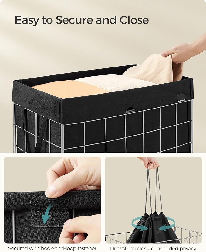 SONGMICS 29 Gal. Laundry Basket, Laundry Hamper, Collapsible Clothes Hamper - Field & Grace
