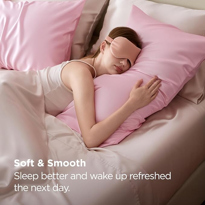 Bedsure King Size Satin Pillowcase Set of 2 - Image 4