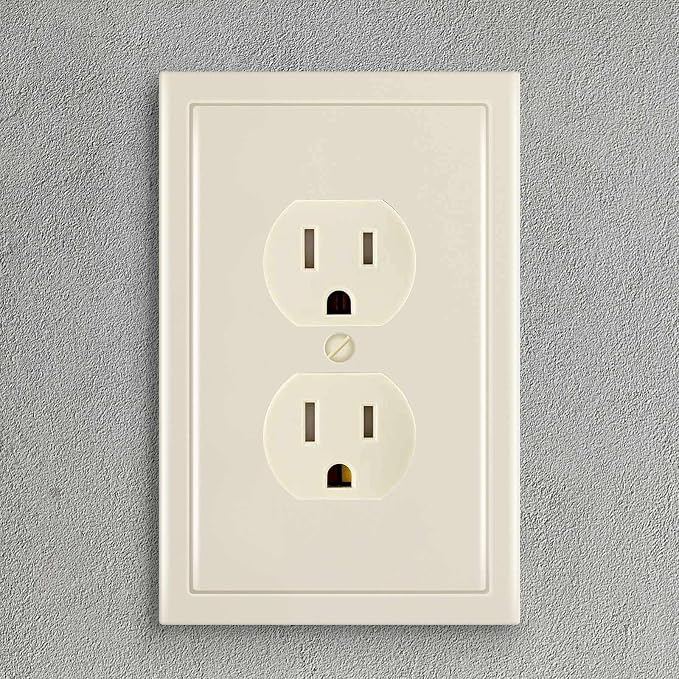 Henne Bery Modern Edge Decorative Wall Plate Switch Plate Outlet Cover - Image 4