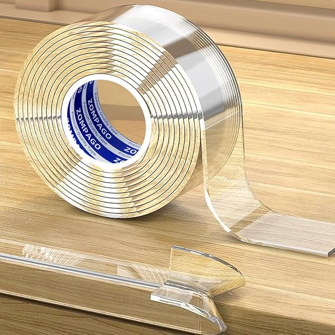 Clear Soft Corner Protectors for Furniture Strip, 1.2in x 13FT, Sharp Edge & by ZOMPAGOTape