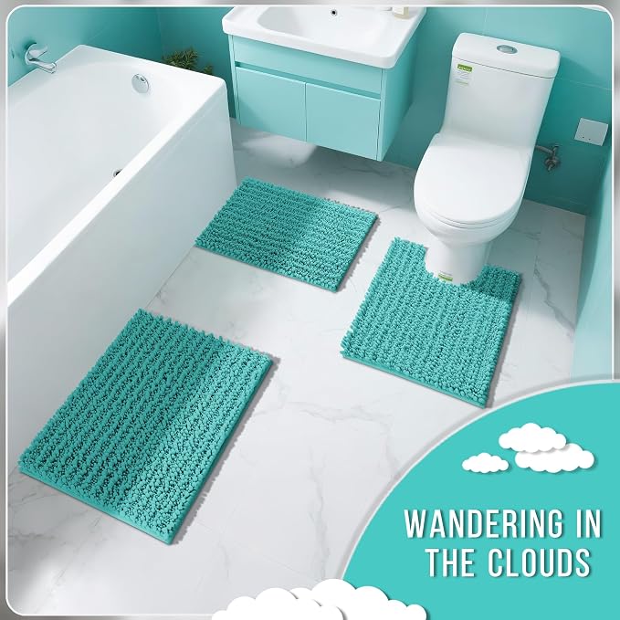 Yimobra Bathroom Rugs Non Slip Washable 32x20 Inch - Field & Grace