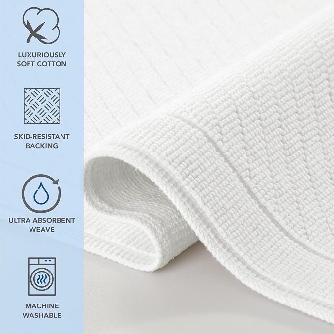 Arkwright 2 Piece 100% Cotton Bathroom Rug Set - Image 3