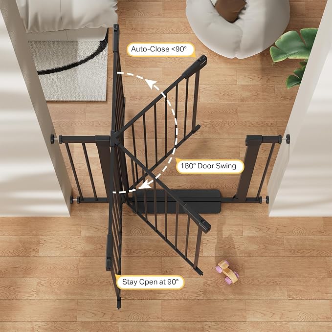 Cumbor 29.7-40.6" Baby Gate for Stairs, Baby Essential Safety Gate, Mom's - Field & Grace