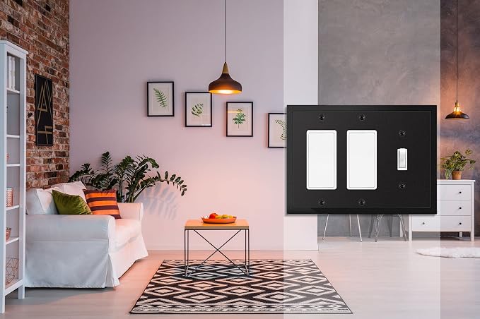 Henne Bery Modern Edge Decorative Wall Plate Switch Plate Outlet Cover - Image 5