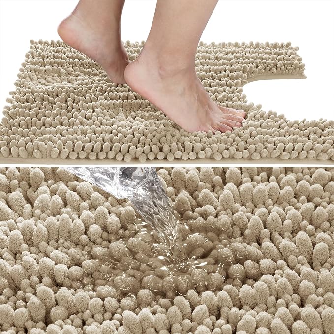 Yimobra Toilet Rug U Shaped Washable 24x20 Inch - Field & Grace
