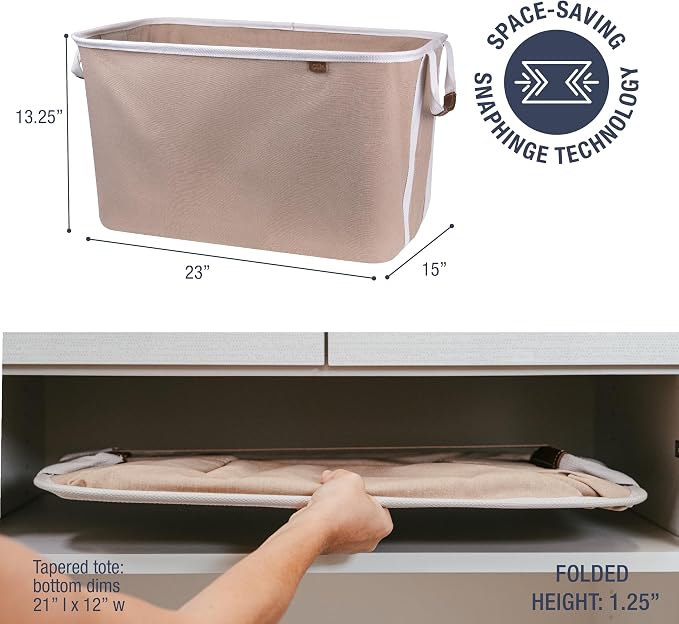 CleverMade Collapsible Laundry Basket Hamper - Field & Grace