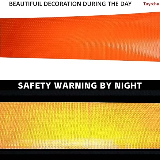Orange Reflective Tape Outdoor Waterproof 8 inch High Visibility Hazard - Image 3