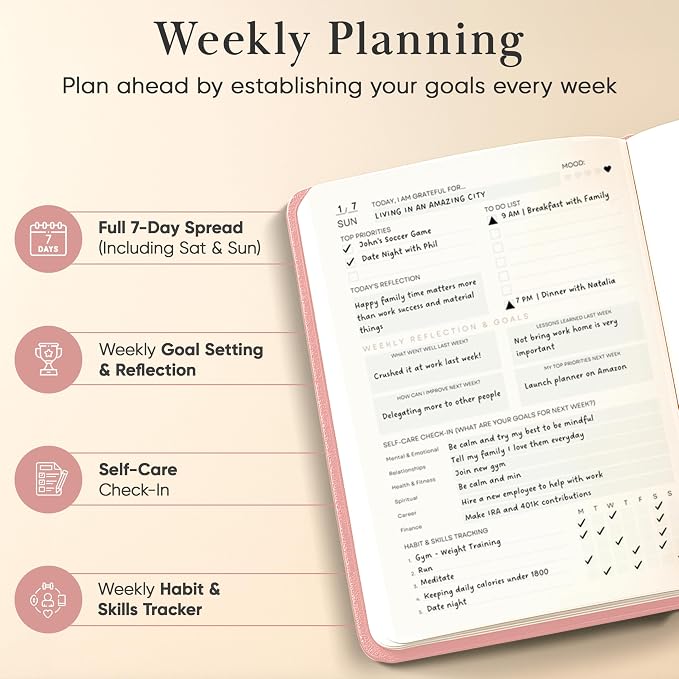 2026 Planner, Daily Journal & Gratitude Journal All-In-One - Image 5