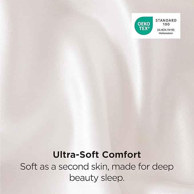 Bedsure Satin Pillowcase for Hair and Skin Queen