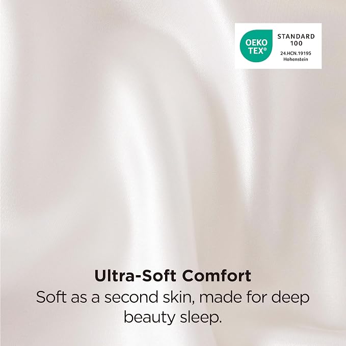 Bedsure Satin Pillowcase 2 Pack Similar to Silk Pillow Cases Standard Size - Image 6