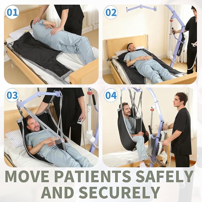 Patient Lift Divided Leg Sling – Heavy Duty 500 lbs Capacity, Easy Hygiene - Image 5