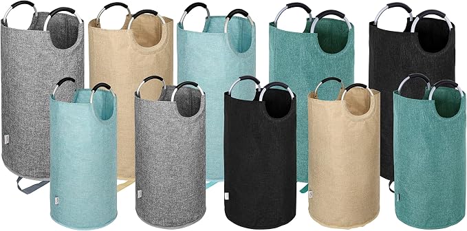 Large Laundry Hamper Bag Collapsible, Tall Laundry Basket - Image 7
